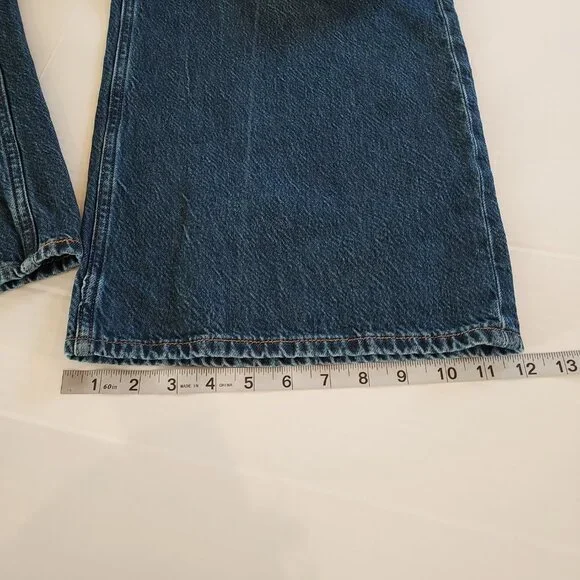 Abercrombie & Fitch The Wide Leg High Rise Jeans Size 29/8 Short NWOT - Picture 7 of 13